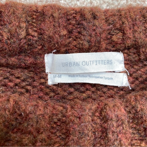 Urban Outfitters Rust and Burgundy Striped Knit Sweater - Picture 3 of 4